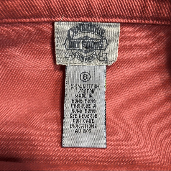 Cambridge Dry Goods Company Wrap Skirt Rust with Tan Contrast Stitching … - Picture 6 of 6